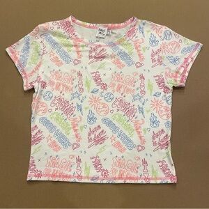 Princess Polly Cosmic Girl Ribbed Cropped Tee Size 12 New With Tag
